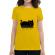 Tricou adler dama take meow home galben