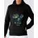 Hoodie barbat cu gluga wake up and drink a coffee negru