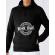Hoodie barbat cu gluga work hard negru