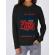 Hoodie dama cu gluga enjoy the little things negru