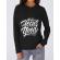 Hoodie dama cu gluga focus on the good negru