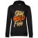 Hoodie dama cu gluga stay wild and free negru