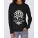 Hoodie dama cu gluga umbrella tattoo negru