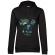Hoodie dama cu gluga wake up and drink a coffee negru