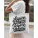 Sacosa din panza aspire to inspire before we expire alb