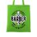 Sacosa din panza professional barber verde mar