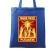Sacosa din panza thirsty zombies albastru regal