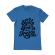 Tricou adler barbat feel the fear and do it anyway albastru azuriu