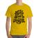 Tricou adler barbat feel the fear and do it anyway galben