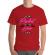 Tricou adler barbat life isnt perfect rosu