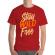 Tricou adler barbat stay wild and free rosu
