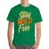 Tricou adler barbat stay wild and free verde mediu
