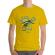 Tricou adler barbat wake up and drink a coffee galben