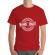 Tricou adler barbat work hard rosu