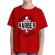 Tricou adler copil professional barber rosu