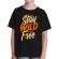 Tricou adler copil stay wild and free negru