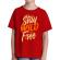 Tricou adler copil stay wild and free rosu