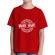 Tricou adler copil work hard rosu