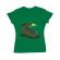 Tricou adler dama adventure boot verde mediu