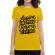 Tricou adler dama aspire to inspire before we expire galben