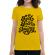 Tricou adler dama feel the fear and do it anyway galben