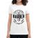 Tricou adler dama professional barber alb