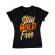 Tricou adler dama stay wild and free negru
