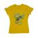 Tricou adler dama wake up and drink a coffee galben