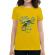 Tricou adler dama wake up and drink a coffee galben