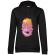 Hoodie dama cu gluga homer donut negru