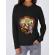 Hoodie dama cu gluga the barbarian negru