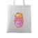 Sacosa din panza homer donut alb