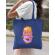 Sacosa din panza homer donut albastru regal