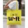 Sacosa din panza i am the wife galben