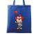 Sacosa din panza nice clown albastru regal