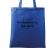 Sacosa personalizata mireasa last name albastru regal