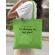 Sacosa personalizata mireasa last name verde mar