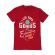 Tricou adler barbat born genius rosu