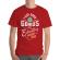 Tricou adler barbat born genius rosu
