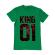 Tricou adler barbat flower king verde mediu