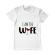 Tricou adler barbat i am the wife alb