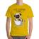 Tricou adler barbat its coffee time galben