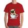 Tricou adler barbat its coffee time rosu