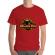 Tricou adler barbat jurassic pug rosu