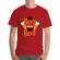 Tricou adler barbat two beer rosu