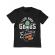 Tricou adler copil born genius negru