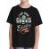 Tricou adler copil born genius negru