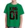 Tricou adler copil flower king verde mediu