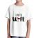 Tricou adler copil i am the wife alb