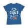 Tricou adler dama born genius albastru azuriu